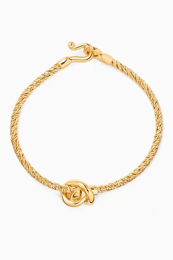 Knot Bracelet in 18kt Gold-finish Sterling Silver