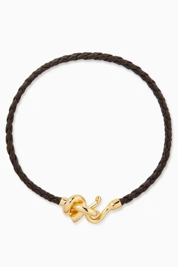 Knot Bracelet in Leather