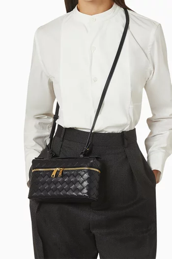 حقيبة مستحضرات تجميل بانج بانج جلد مجدول