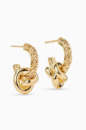 Knot Earrings in 18kt Gold-finish Sterling Silver