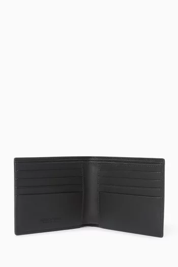 Bi-fold Wallet in Intrecciato Calf Leather
