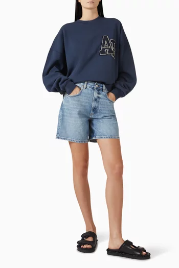 Miles Lettermen Sweatshirt in Cotton