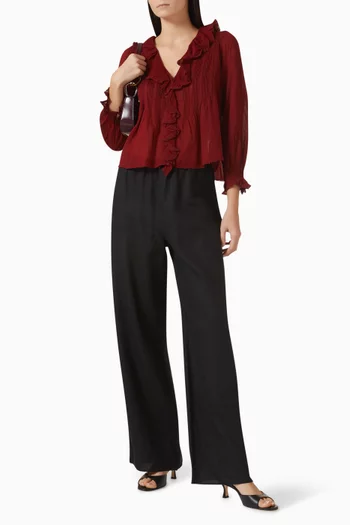 Hardy Lace-Trimmed Top in Organic Cotton