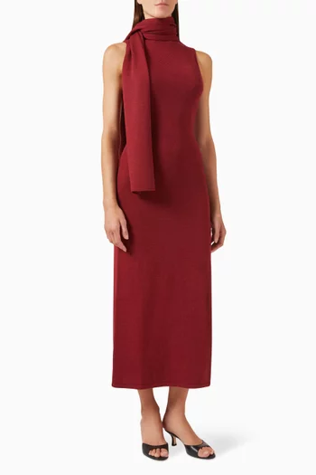 Canal Scarf Knit Dress  in Merino Wool