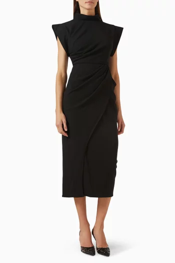 Gathered Midi Dress