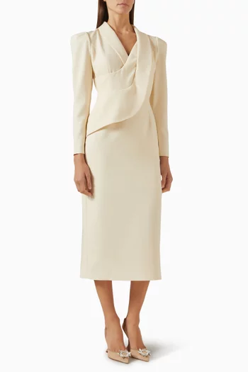 V-neck Midi Dress