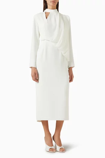 Cut-out Midi Dress
