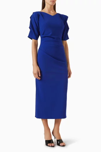 Draped Midi Dress