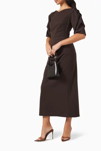 Draped Midi Dress