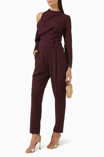 High-waist Tapered-leg Pants
