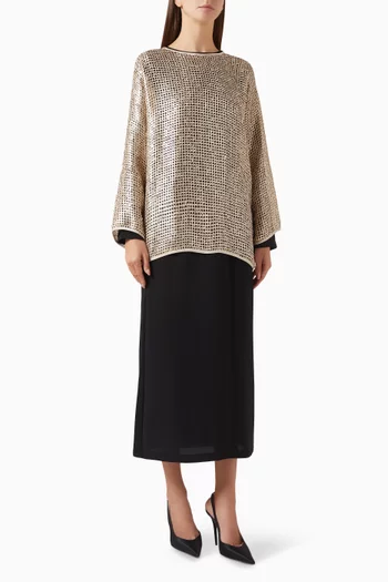 طقم فستان وطبقة بلوزة