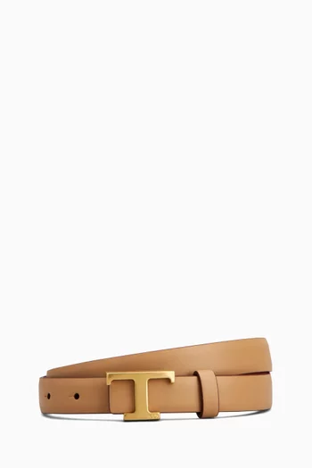T Timeless Reversible Belt in Leather