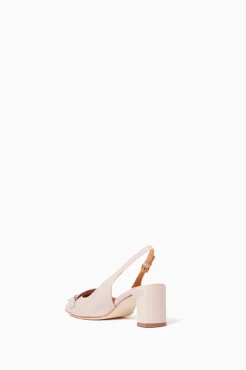 Slingback 50 Pumps in Leather