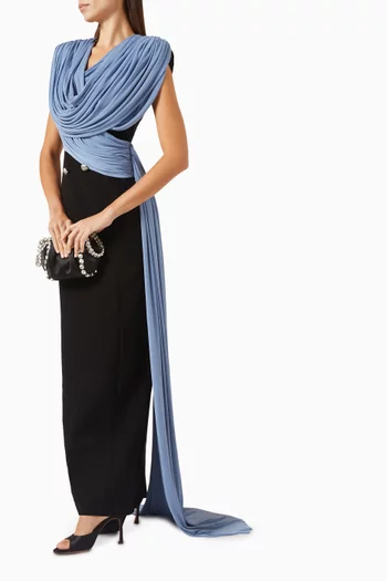 Panton Draped Maxi Dress