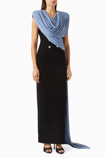 Panton Draped Maxi Dress