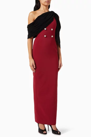 Roseberry Asymmetrical Maxi Dress