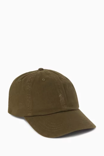 Polo Pony Sport Cap in Cotton Twill