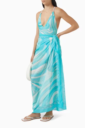 Iride-print Pareo in Cotton