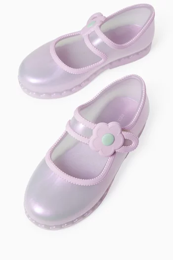 Hip Ballet Flats in PVC