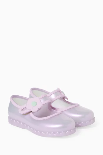 Hip Ballet Flats in PVC