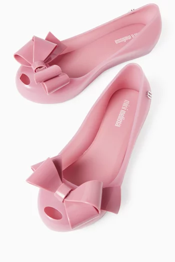 Ultragirl Classy Bow Ballet Flats in PVC