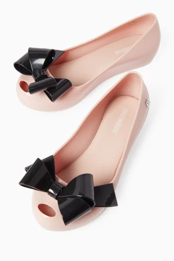 Ultragirl Classy Bow Ballet Flats in PVC