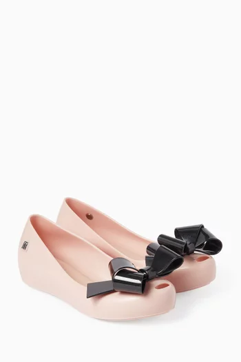 Ultragirl Classy Bow Ballet Flats in PVC