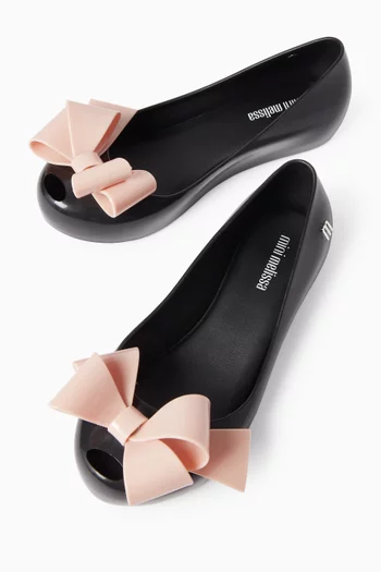 Ultragirl Classy Bow Ballet Flats in PVC