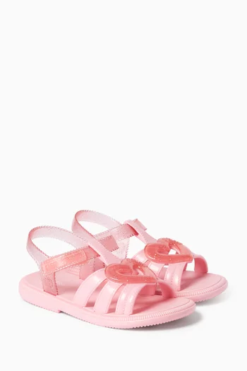 Lovely Hip Sandals in PVC
