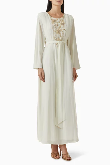 Embellished Belted Kaftan