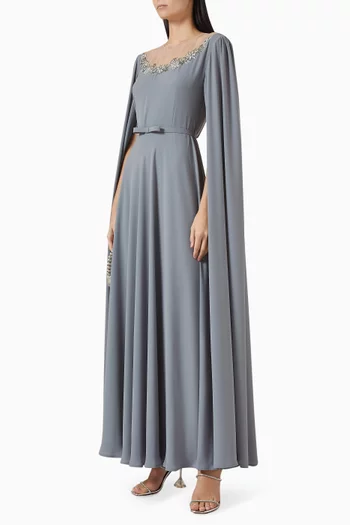 Embellished Belted Kaftan
