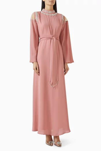 Pearl-embellished Kaftan