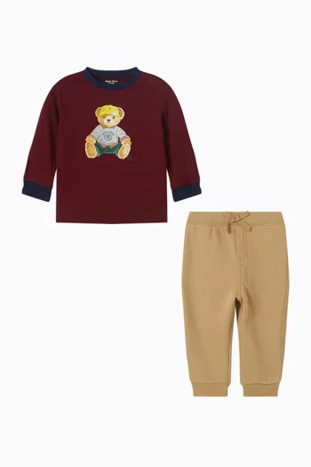 Bear T-shirt & Pants in Cotton