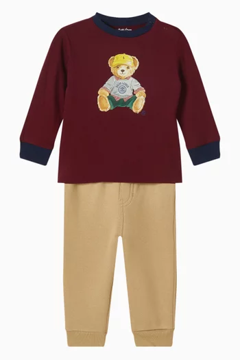 Bear T-shirt & Pants in Cotton