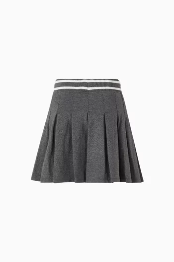 Pleated Skort in Cotton
