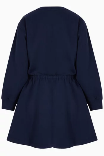Polo Bear Sweatshirt Dress in Fleece