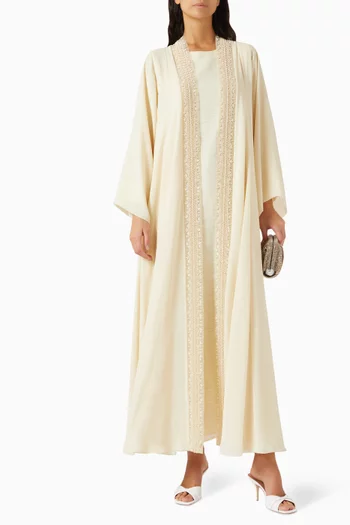 Embroidered 3-piece Abaya Set