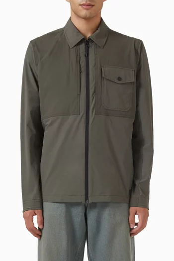 Ripstop Field Shirt Jacket in Cotton Blend