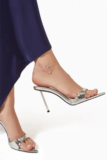 Nayra Butterfly Anklet in Sterling Silver