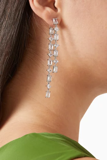 Elora Statement Drop Earrings in Sterling Silver