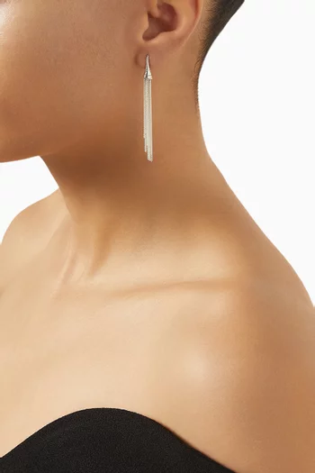 أقراط بتصميم شرّابات فضة إسترلينية