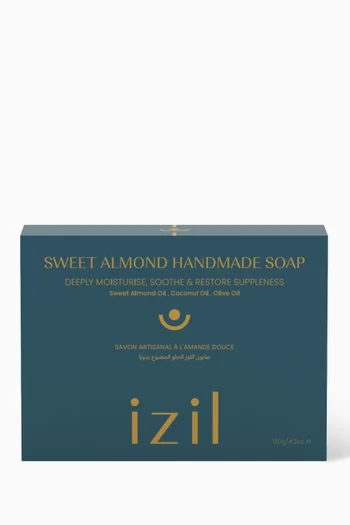 صابون اللوز الحلو المصنوع يدويًا، 120 غرام