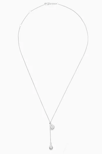 Stilla Lariat Necklace in Sterling Silver