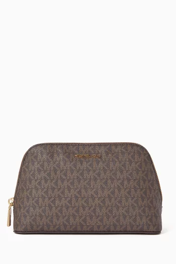 Medium Jet Set Travel Pouch in Logo Canvas