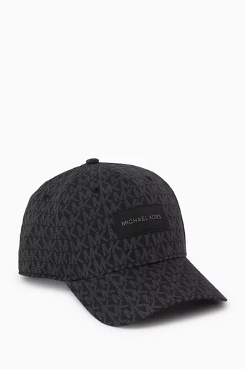 Logo-print Baseball Cap in Cotton