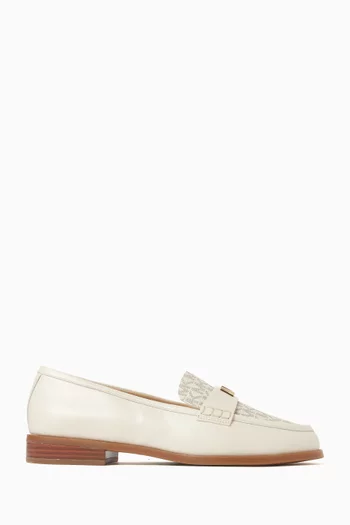 حذاء سهل الارتداء ليكس بشعار الماركة جلد