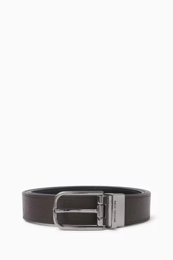 Reversible Buckle Belt in Leather