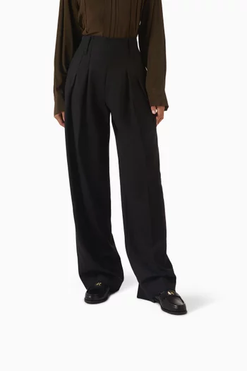 حذاء سهل الارتداء ليكس بشعار الماركة جلد