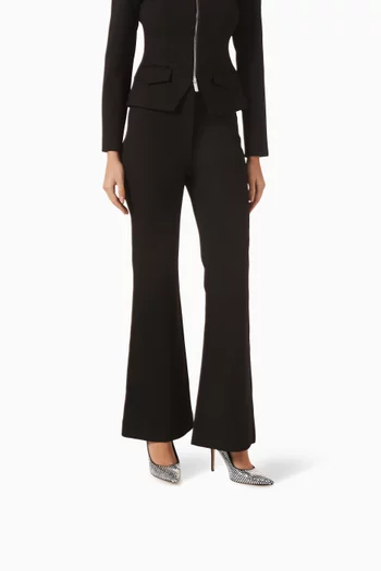 حذاء كلاسيك اليس مرصع بالكريستال بكعب 100 مم ستان