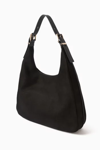 Large Nolita Hobo Shoulder Bag in Nubuck